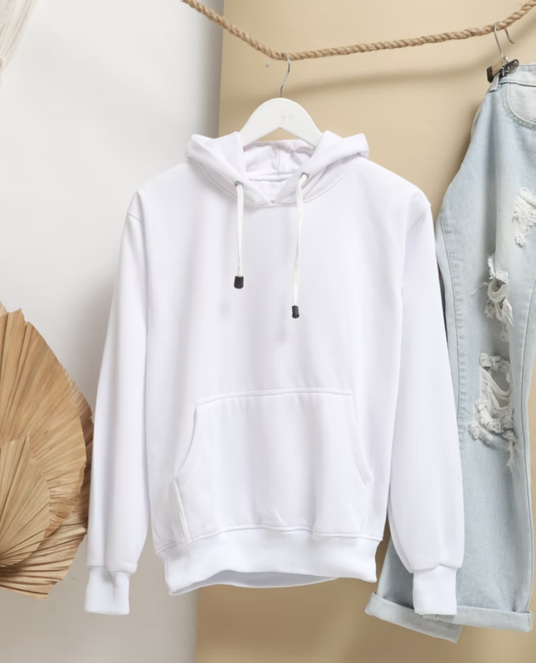 white hoodie
